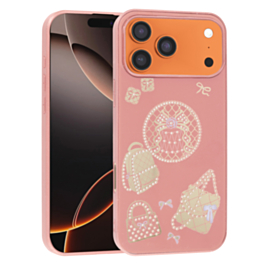 Luxury Diamond Shiny Cases with Bag Design - ROSE GOLD for iPhone 17 Pro Max (Only Ground Shipping)