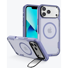 Shockproof MagSafe Case with Camera Stand (Light Purple) for iPhone 17 Pro Max / 18 Pro Max (Only Ground Shipping)