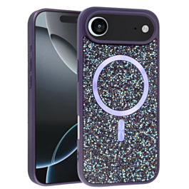 Thin Wireless Charging Bling Diamond Crystal Case - PURPLE for iPhone Air (Only Ground Shipping)