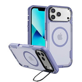 Shockproof Magsafe Case with Camera Stand - LIGHT PURPLE for iPhone 17 Pro (Only Ground Shipping)