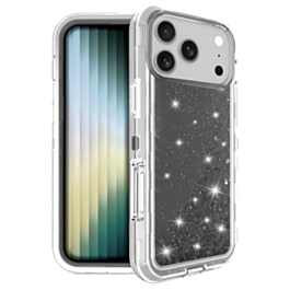 Protective Glitter Liquid Bumper Case (Black) for iPhone 17 Pro / 18 Pro (Only Ground Shipping)