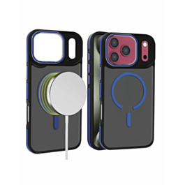 Slim Non-Slip Translucent Matte Wireless Charging Case (Blue) for iPhone 17 Pro / 18 Pro (Only Ground Shipping)