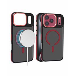 Slim Non-Slip Translucent Matte Wireless Charging Case (Red) for iPhone 17 Pro / 18 Pro (Only Ground Shipping)