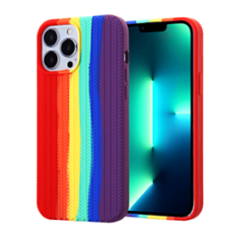Serrated Silicone Case - RAINBOW for iPhone 12 Pro Max (Only Ground Shipping)