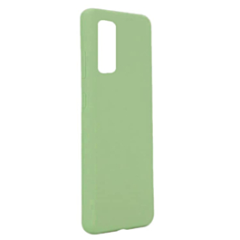 Galaxy S20 Soft Solid Silicone Case (Full Buttom Cover) - GREEN (Only Ground Shipping)