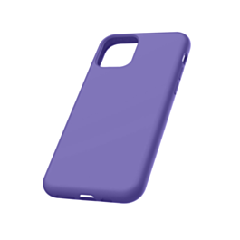 Soft Solid Silicone Case (Full Buttom Cover) PURPLE for iPhone 11 Pro Max (Only Ground Shipping)