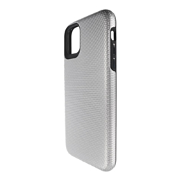 Shock Absorption Protective Dual Layer Case - SILVER for iPhone 12 Mini (Only Ground Shipping)