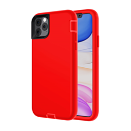 Silicone Design Heavy Duty Case - RED for iPhone 12 Mini (Only Ground Shipping)