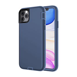 Silicone Design Heavy Duty Case - DARK BLUE for iPhone 12 Mini (Only Ground Shipping)