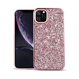 Bling Diamond Dual Layer Protection Case - PINK for iPhone 12 Mini (Only Ground Shipping)