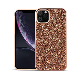 Bling Diamond Dual Layer Protection Case - ROSE GOLD for iPhone 12 Mini (Only Ground Shipping)