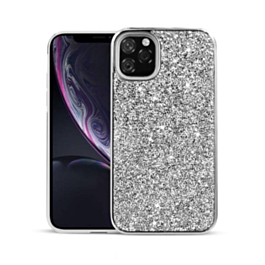 Bling Diamond Dual Layer Protection Case - SILVER for iPhone 12 Mini (Only Ground Shipping)