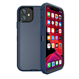 Heavy Duty Case for iPhone 12 Mini (DARK BLUE & BLACK) (Only Ground Shipping)