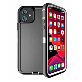 Heavy Duty Case for iPhone 12 Mini (BLACK & WHITE) (Only Ground Shipping)