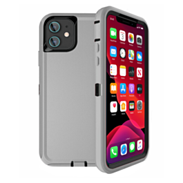 Heavy Duty Case for iPhone 12 Mini (DARK GRAY & BLACK) (Only Ground Shipping)