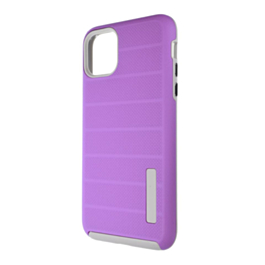 Innovative Hybrid Design Dual Pro Case - PURPLE for iPhone 12 / 12 Pro (Only Ground Shipping)