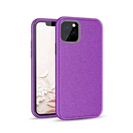Shiny Film Material Innovation TPU Case - PURPLE for iPhone 12 / 12 Pro (Only Ground Shipping)