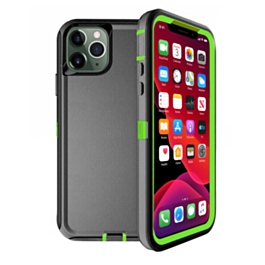 Heavy Duty Case for iPhone 11 Pro (BLACK & GREEN) (Only Ground Shipping)