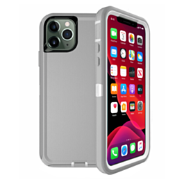Heavy Duty Case for iPhone 11 Pro (GRAY & WHITE) (Only Ground Shipping)