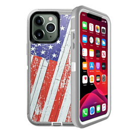Heavy Duty Case for iPhone 11 Pro (US FLAG) (Only Ground Shipping)