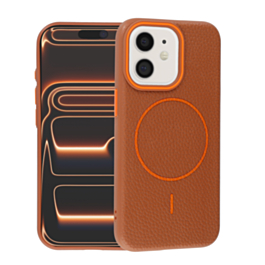 Magnetic Leather Soft Cases - GOLDEN BROWN for iPhone 11 (Only Ground Shipping)