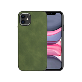 Matte Retro Leather Case - GREEN for iPhone 11 (Only Ground Shipping)