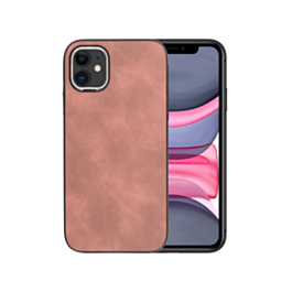 Matte Retro Leather Case - PINK for iPhone 11 (Only Ground Shipping)
