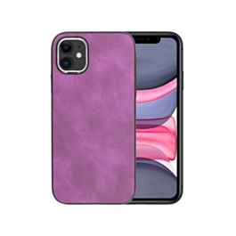 Matte Retro Leather Case - PURPLE for iPhone 11 (Only Ground Shipping)
