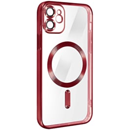 Shiny Wireless Charging Clear Case - RED for iPhone 11 (Only Ground Shipping)