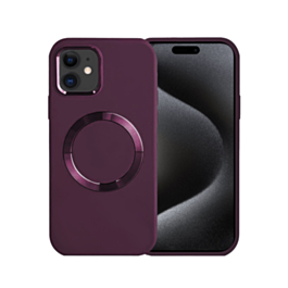 Soft Solid Silicone Case with Wireless Charging - PURPLE for iPhone 11 (Only Ground Shipping)