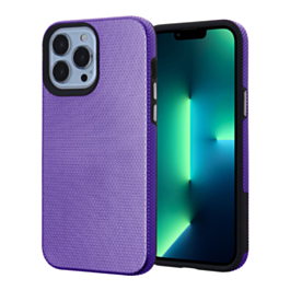 Shock Absorption Protective Dual Layer Case - PURPLE for iPhone 11 (Only Ground Shipping)