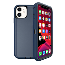 Heavy Duty Case for iPhone 11 (DARK BLUE & BLACK) (Only Ground Shipping)