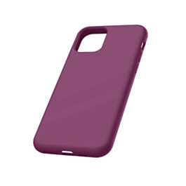 Soft Solid Silicone Case (Full Buttom Cover) - PURPLE for iPhone 11 (Only Ground Shipping)