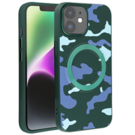 Camouflage Design Wireless Charging Case - GREEN for iPhone 11 (Only Ground Shipping)