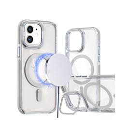Thin Magnetic Clear Case with Camera Stand Kickstand - CLEAR for iPhone 11 (Only Ground Shipping)