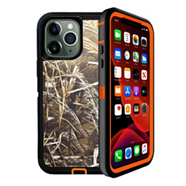 Heavy Duty Case for iPhone 11 Pro Max (CAMO ORANGE) (Only Ground Shipping)