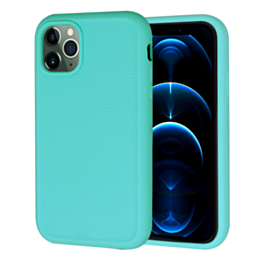 Dual Layer Serrated Case - TEAL for iPhone 11 Pro Max (Only Ground Shipping)