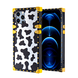 Square Case with Mirror Design - Style 6 for iPhone 12 Pro Max (Only Ground Shipping)
