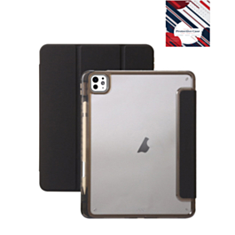 Smart Full Body Magnet Cover - BLACK for iPad Air 13 2024 / Pro 12.9 (3rd / 4th / 5th / 6th) (Only Ground Shipping)