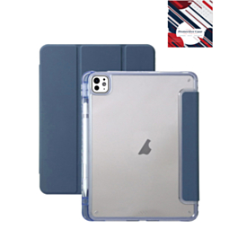 Smart Full Body Magnet Cover - NAVY BLUE for iPad Air 13 2024 / Pro 12.9 (3rd / 4th / 5th / 6th) (Only Ground Shipping)