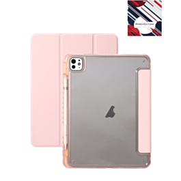 Smart Full Body Magnet Cover - ROSE PINK for iPad Air 13 2024 / Pro 12.9 (3rd / 4th / 5th / 6th) (Only Ground Shipping)