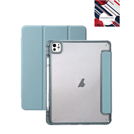 Smart Full Body Magnet Cover - BABY BLUE for iPad Air 13 2024 / Pro 12.9 (3rd / 4th / 5th / 6th) (Only Ground Shipping)
