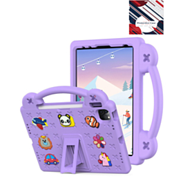 Shockproof Handle Case - PURPLE for iPad Air 6 / Air 7 / Air 13 (2024/2025) / Pro 13 (2024/2025) / Pro 12.9 (3rd/4th/5th/6th) (Only Ground Shipping)