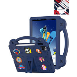Shockproof Handle Case - NAVY BLUE for iPad Air 6 / Air 7 / Air 13 (2024/2025) / Pro 13 (2024/2025) / Pro 12.9 (3rd/4th/5th/6th) (Only Ground Shipping)