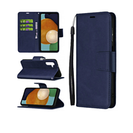 Galaxy A14 4G/5G Leather Wallet Case with Card Slot - BLUE (Only Ground Shipping)