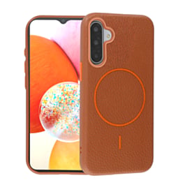 Magnetic Leather Soft Cases - GOLDEN BROWN for Galaxy A17 (Only Ground Shipping)