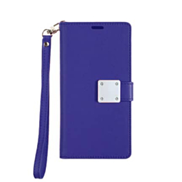 Galaxy S20 Plus Elegant Leather Wallet Case - DARK BLUE (Only Ground Shipping)