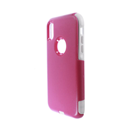 Dual Layer Protection Case - PINK & WHITE for iPhone XR (Only Ground Shipping)