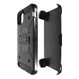 Metallic Rubber Tough Armor Case - DARK GRAY for iPhone 11 Pro (Only Ground Shipping)