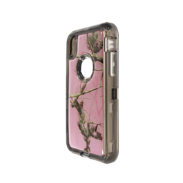 Heavy Duty Transparent Heavy Duty Case - CAMO PINK for iPhone XR (Only Ground Shipping)